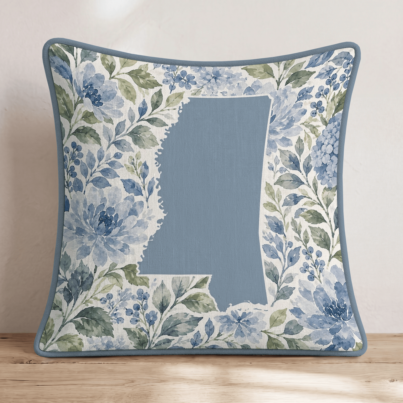 Floral Mississippi Throw Pillow - Hillcroft Home