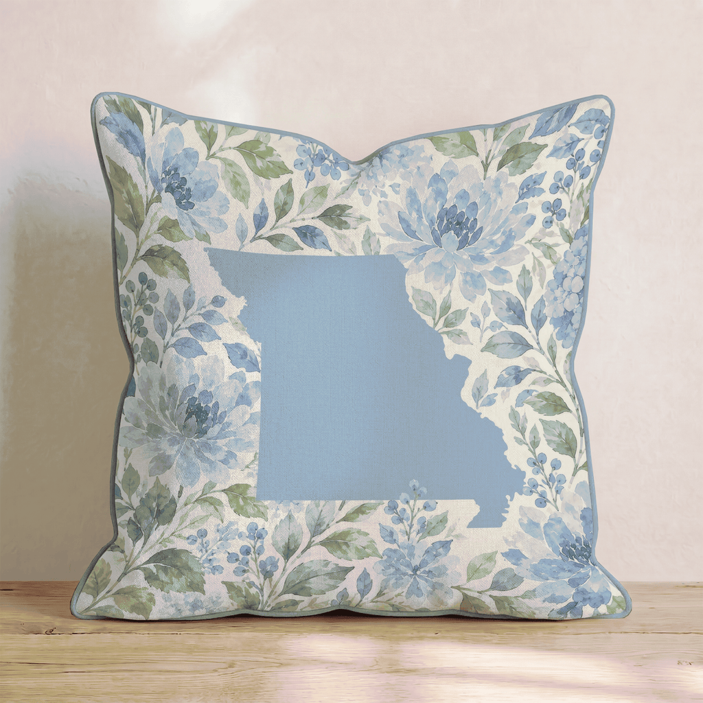 Floral Missouri Throw Pillow - Hillcroft Home