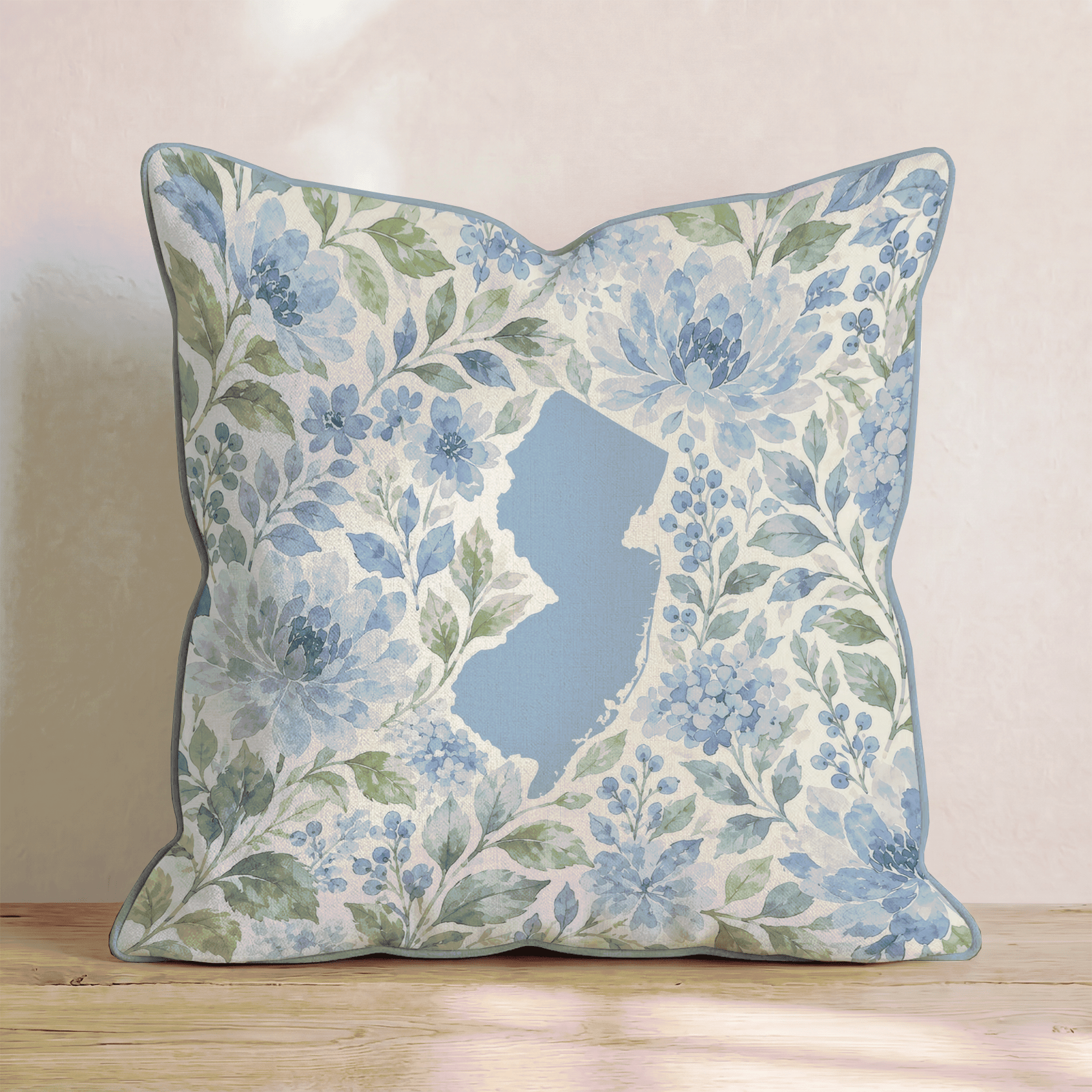 Floral New Jersey Throw Pillow - Hillcroft Home