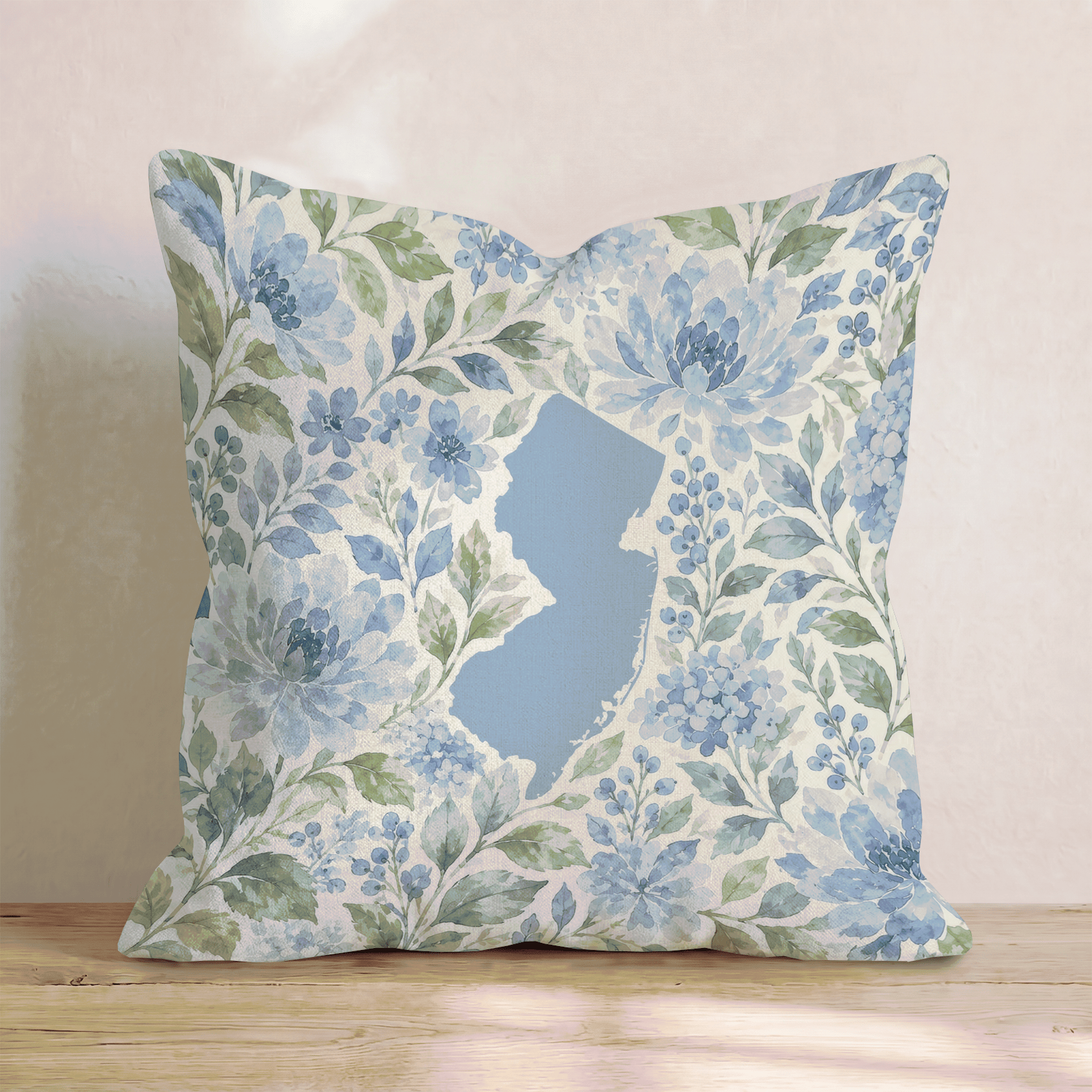 Floral New Jersey Throw Pillow - Hillcroft Home