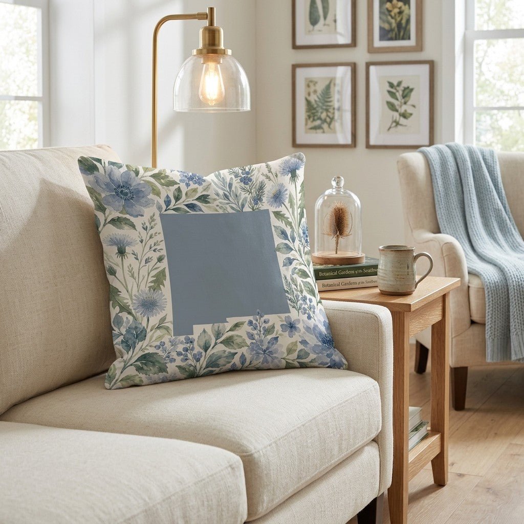Floral New Mexico Throw Pillow - Hillcroft Home