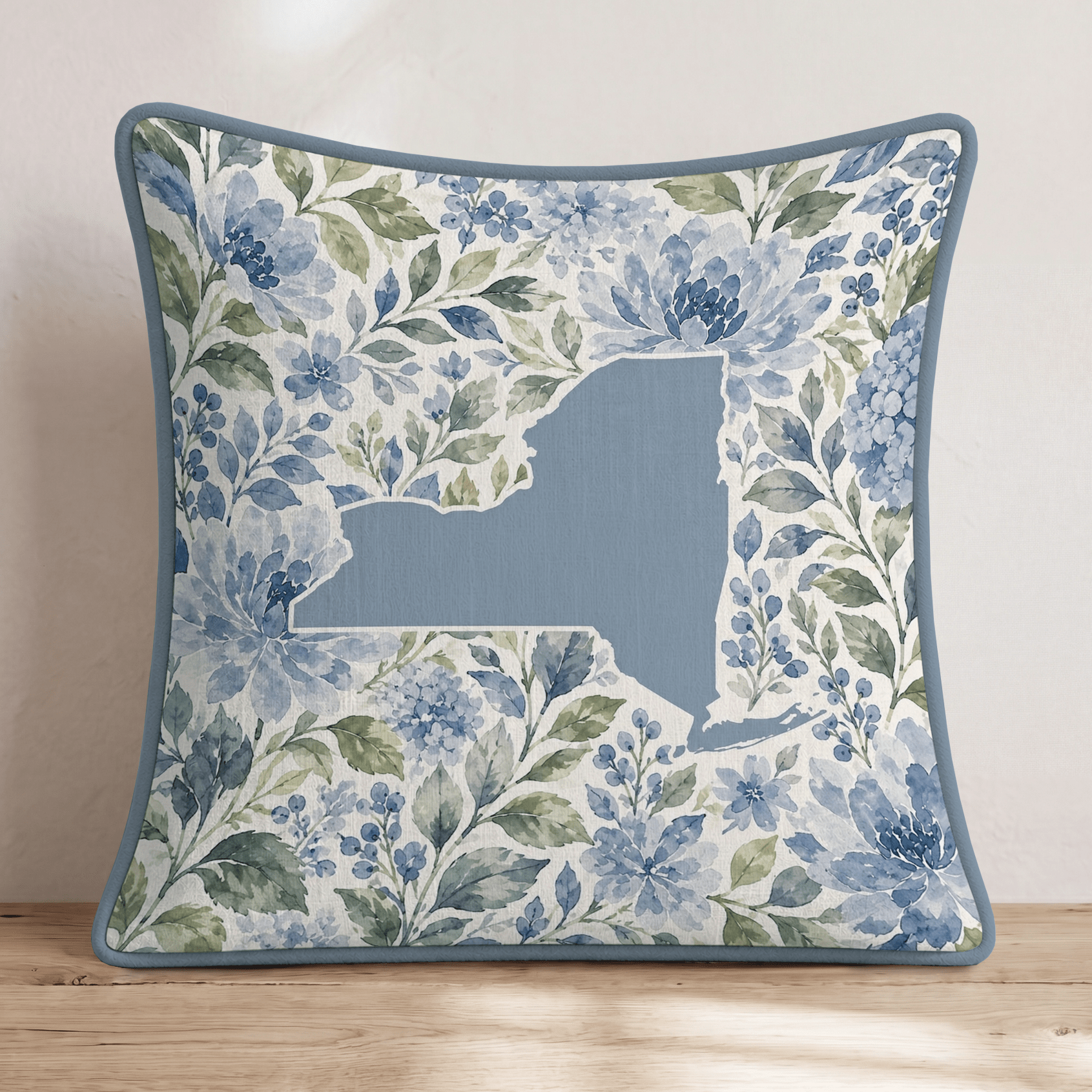 Floral New York Throw Pillow - Hillcroft Home