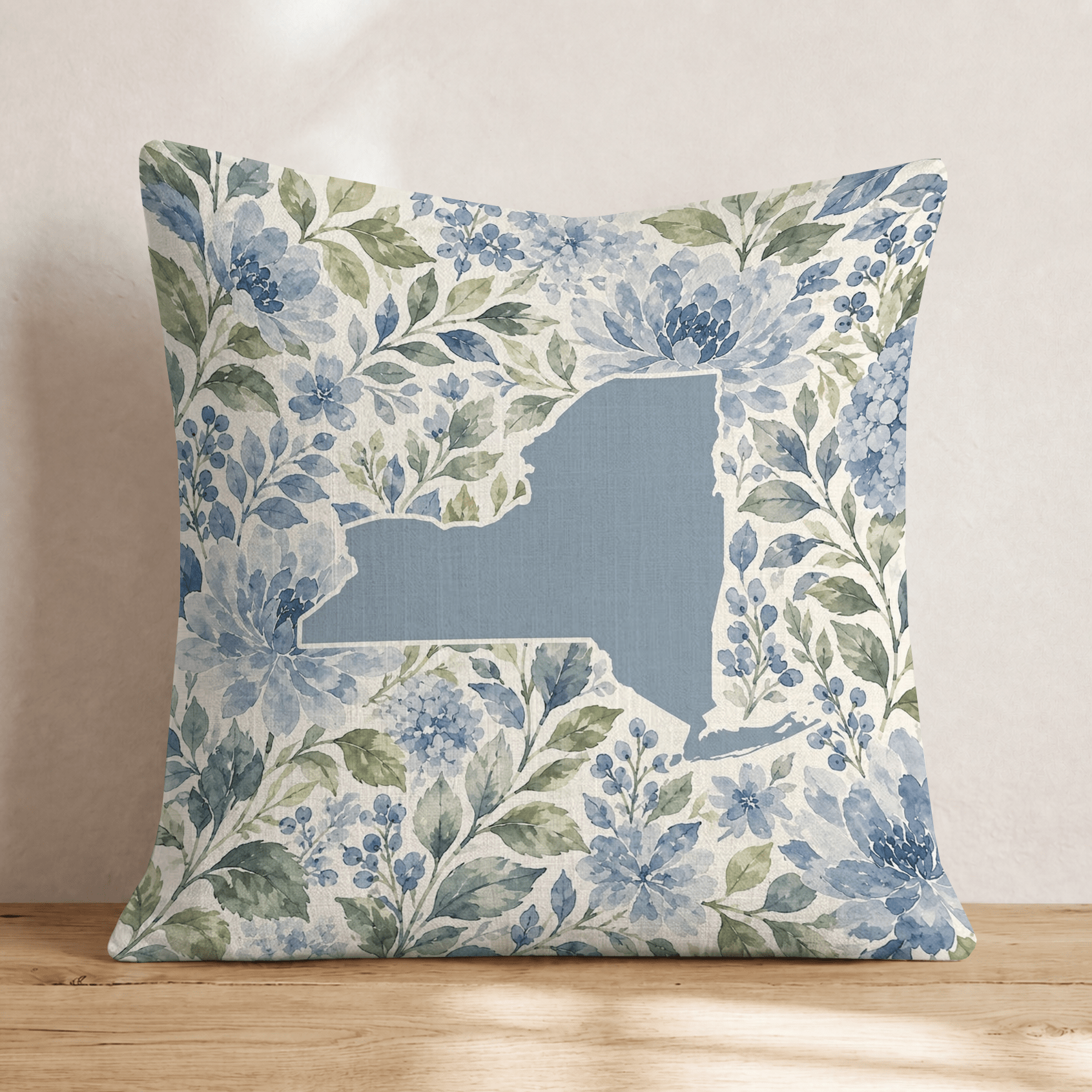 Floral New York Throw Pillow - Hillcroft Home