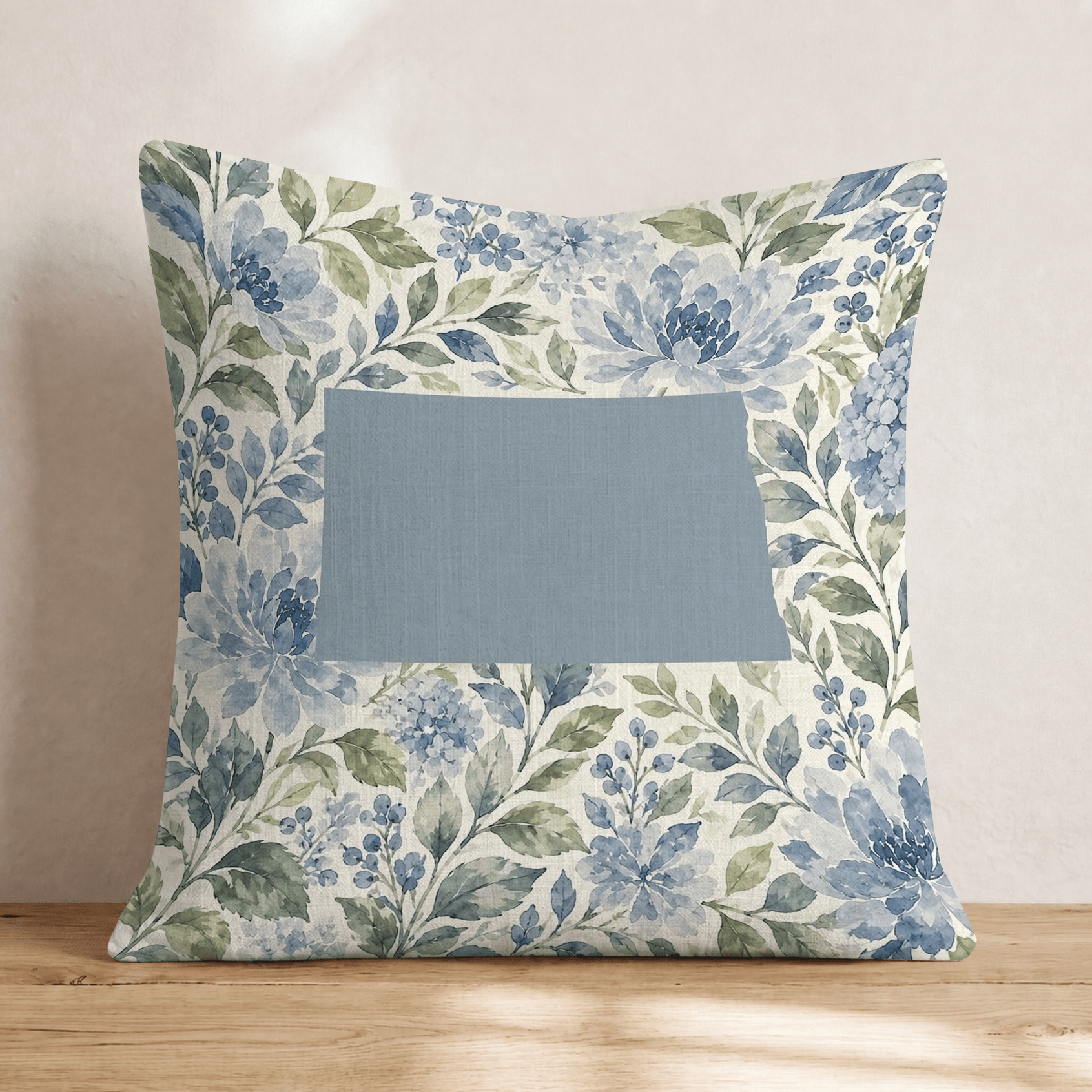 Floral North Dakota Throw Pillow - Hillcroft Home