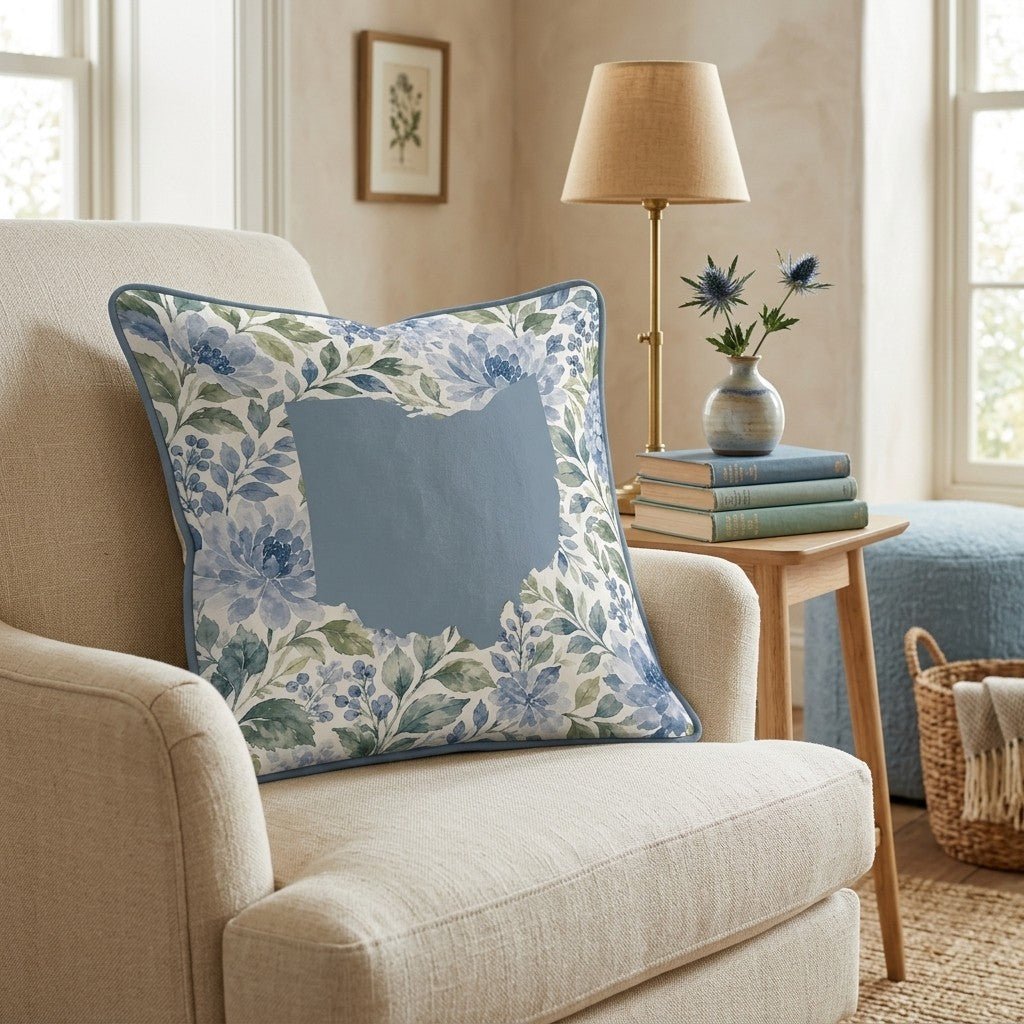 Floral Ohio Throw Pillow - Hillcroft Home