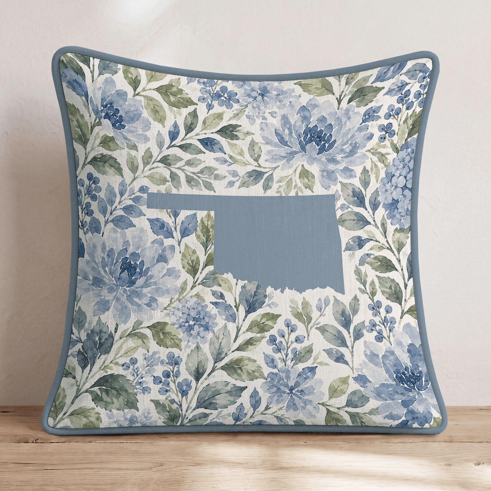 Floral Oklahoma Throw Pillow - Hillcroft Home