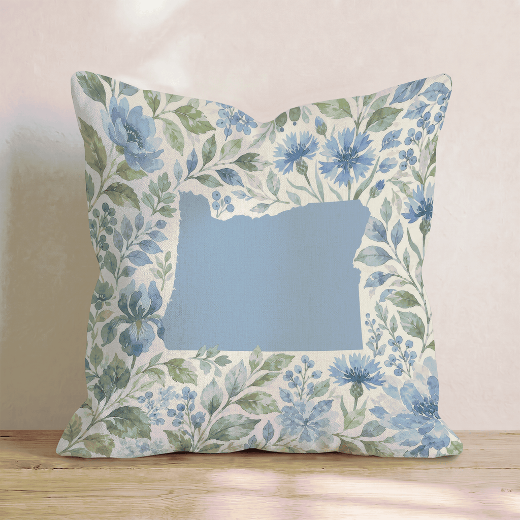 Floral Oregon Throw Pillow - Hillcroft Home