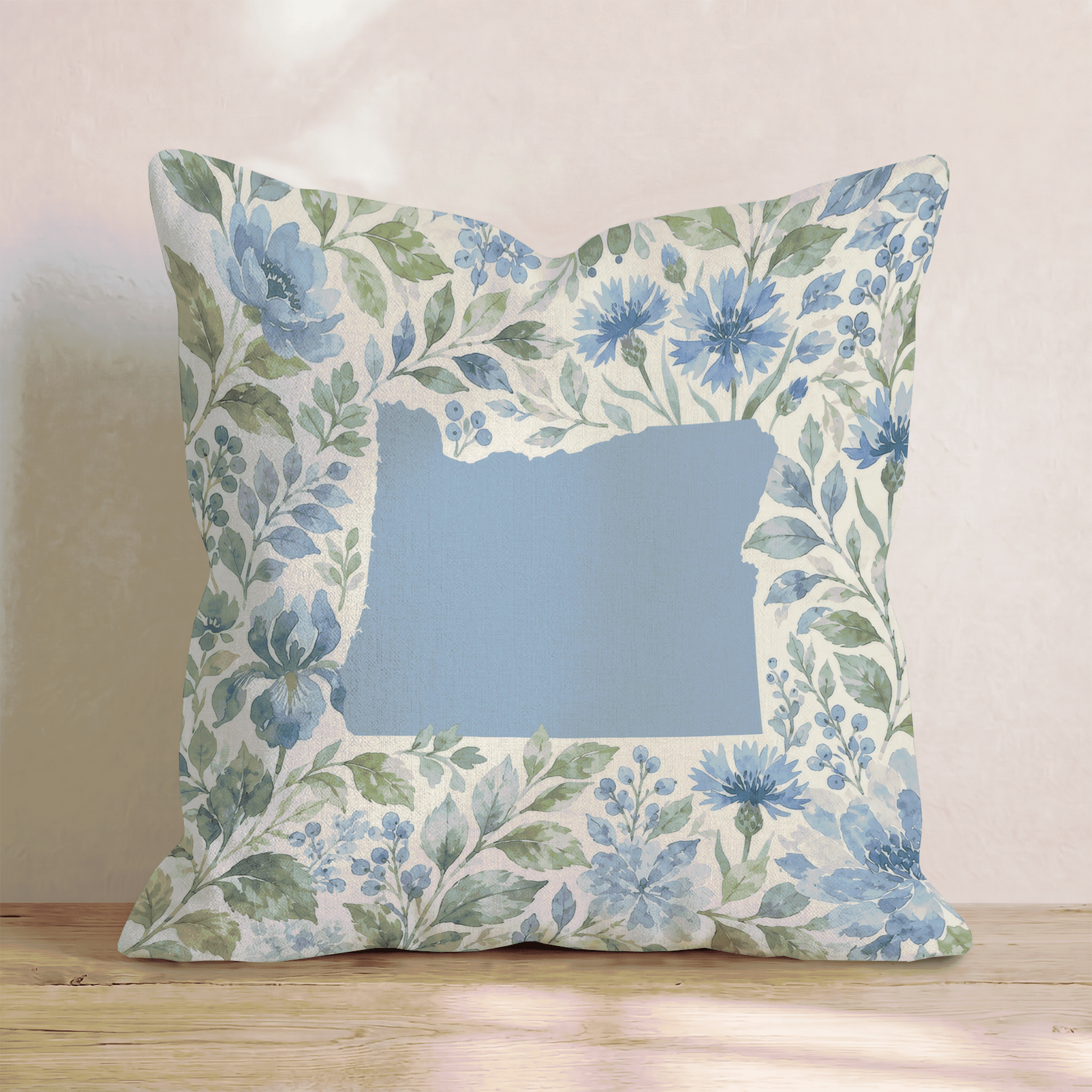 Floral Oregon Throw Pillow - Hillcroft Home
