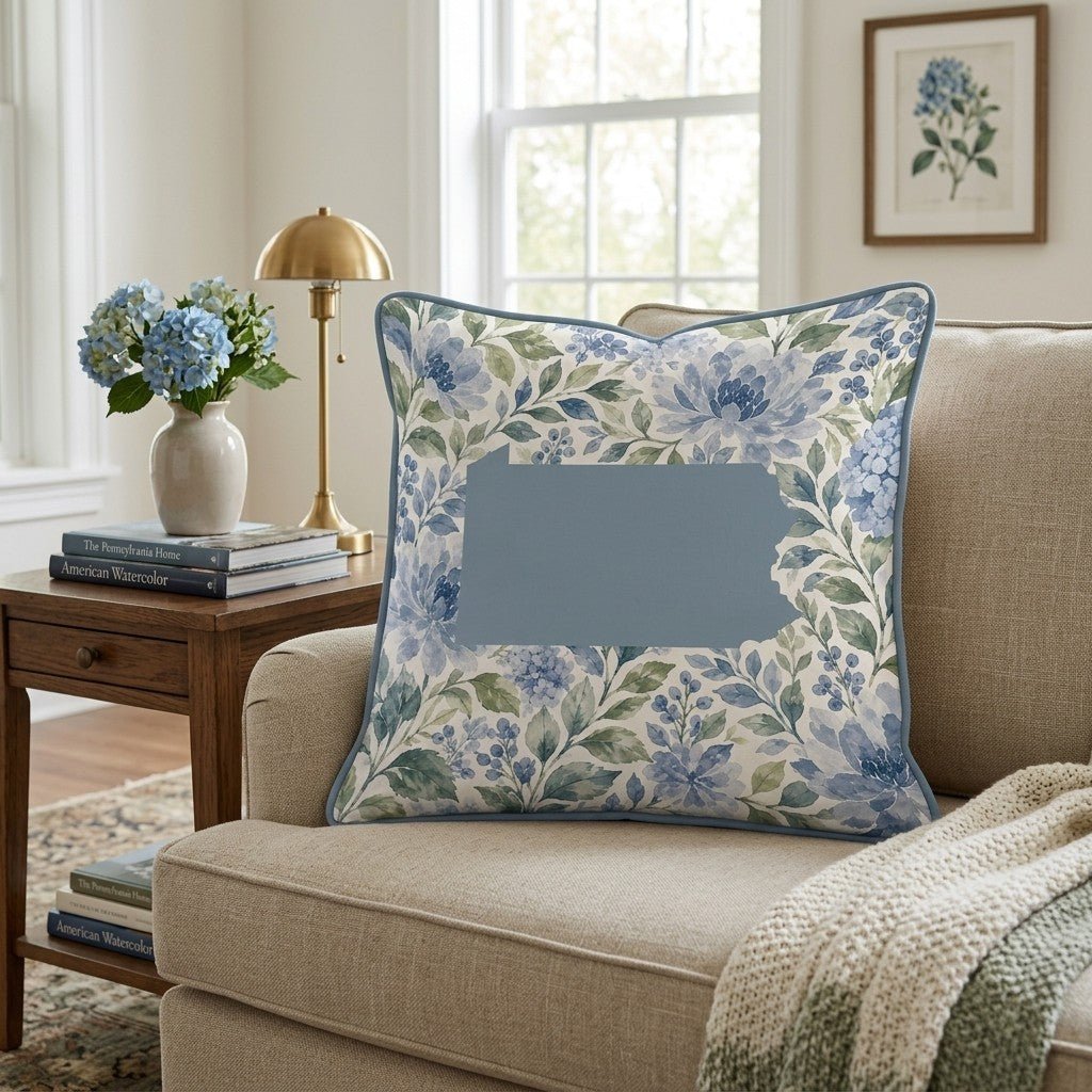 Floral Pennsylvania Throw Pillow - Hillcroft Home