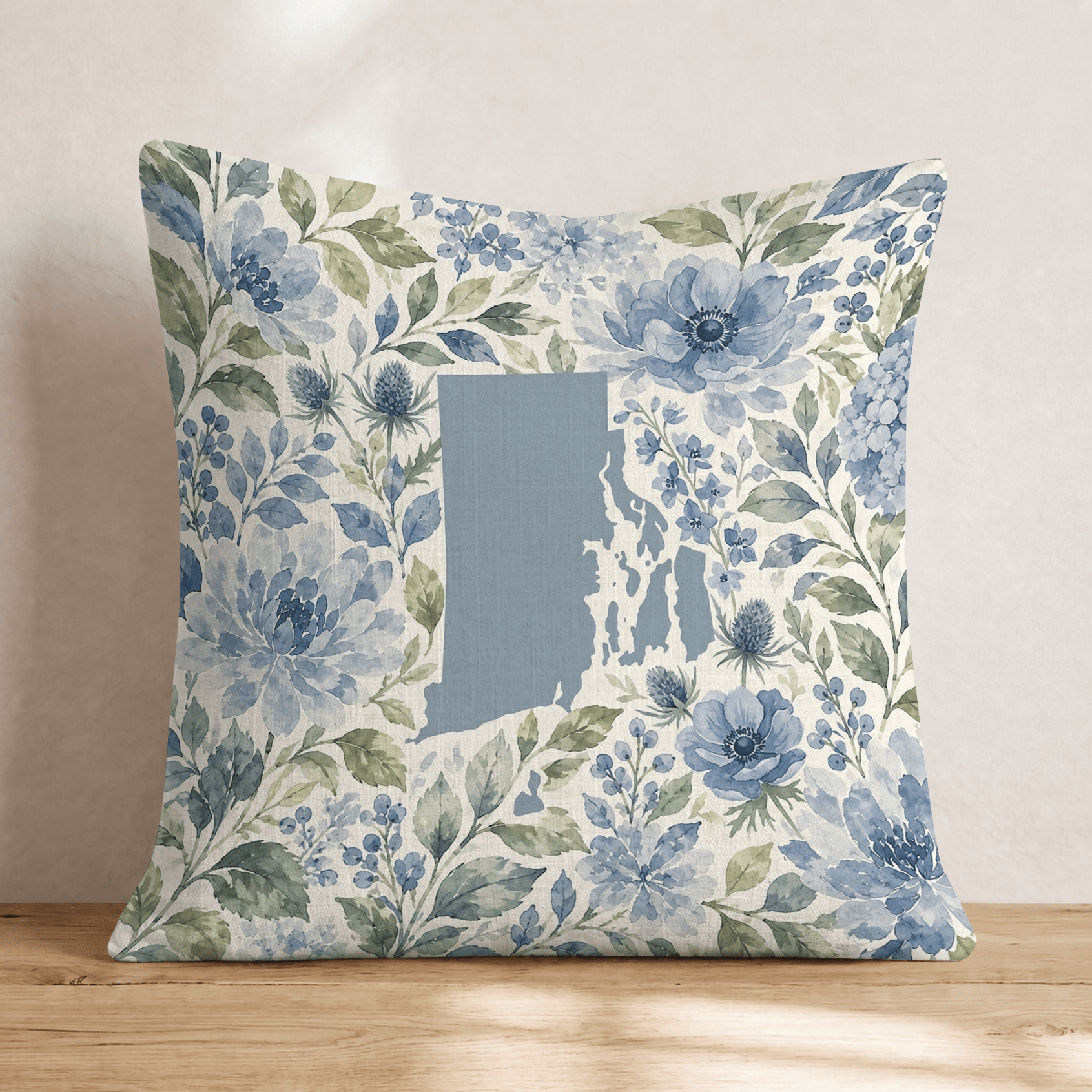 Floral Rhode Island Throw Pillow - Hillcroft Home