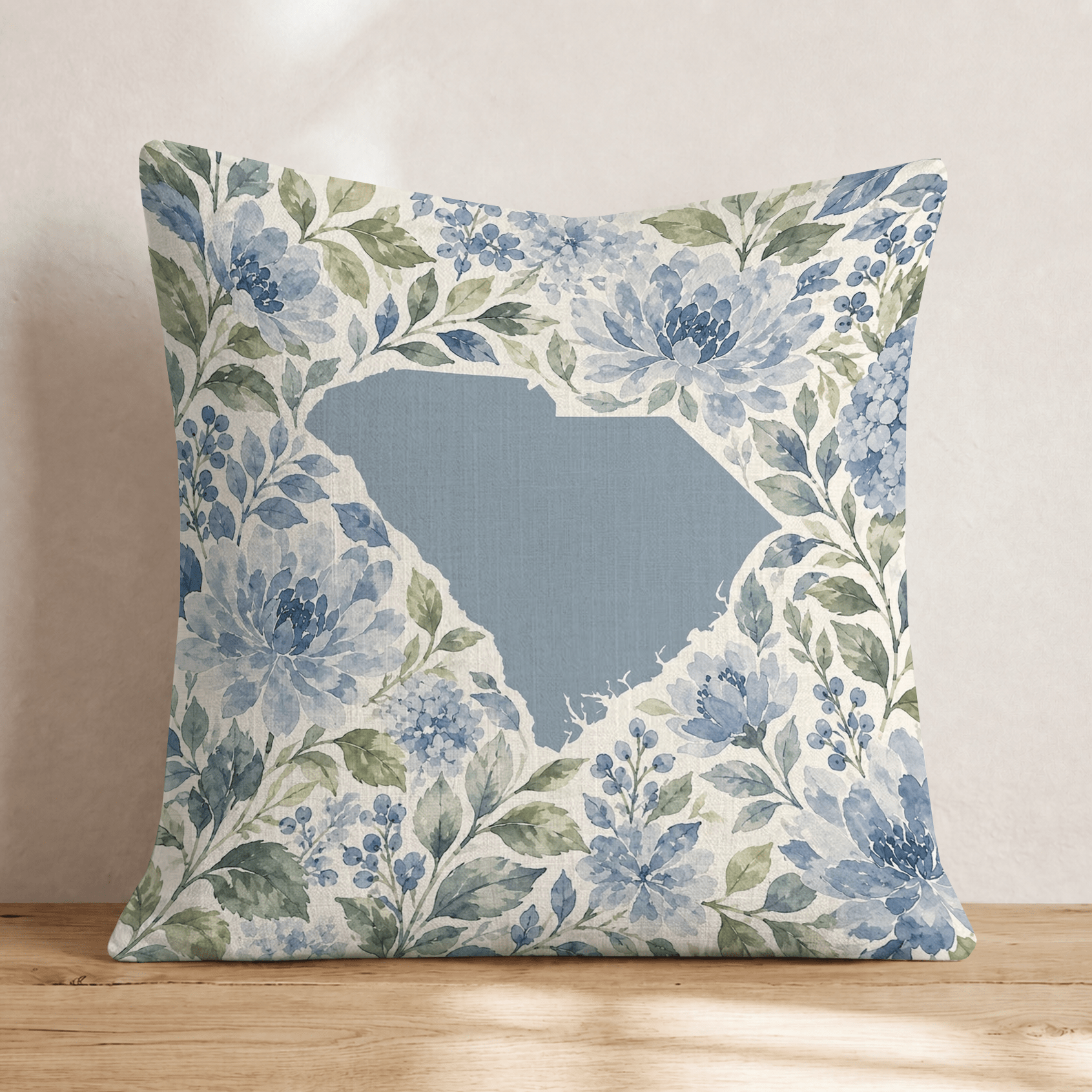 Floral South Carolina Throw Pillow - Hillcroft Home