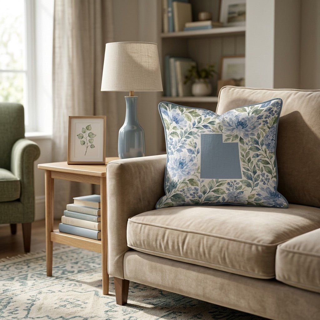 Floral Utah Throw Pillow - Hillcroft Home