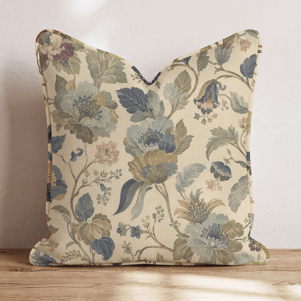Floral & Vine Throw Pillow throw pillow - Hillcroft Home