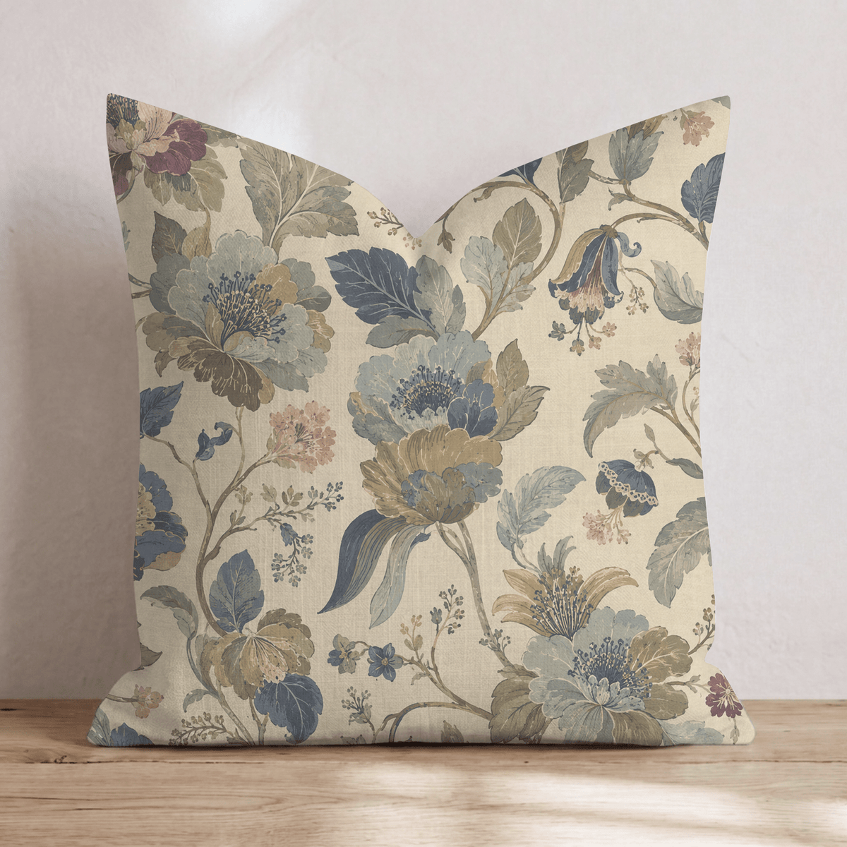 Floral & Vine Throw Pillow throw pillow - Hillcroft Home