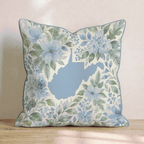 Floral West Virginia Throw Pillow - Hillcroft Home