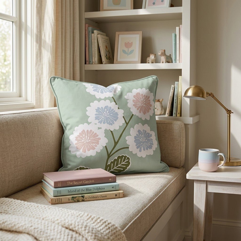 Florals in Bloom Throw Pillow - Hillcroft Home