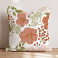 Florals In The Fall Throw Pillow - Hillcroft Home