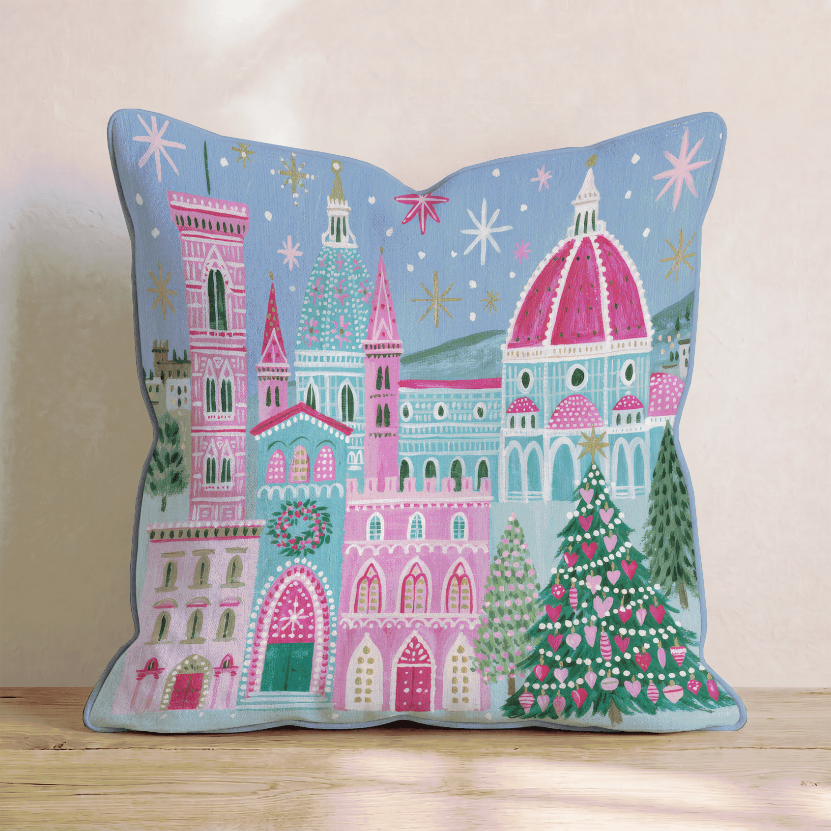 Florence Duomo Daylight Throw Pillow - Hillcroft Home