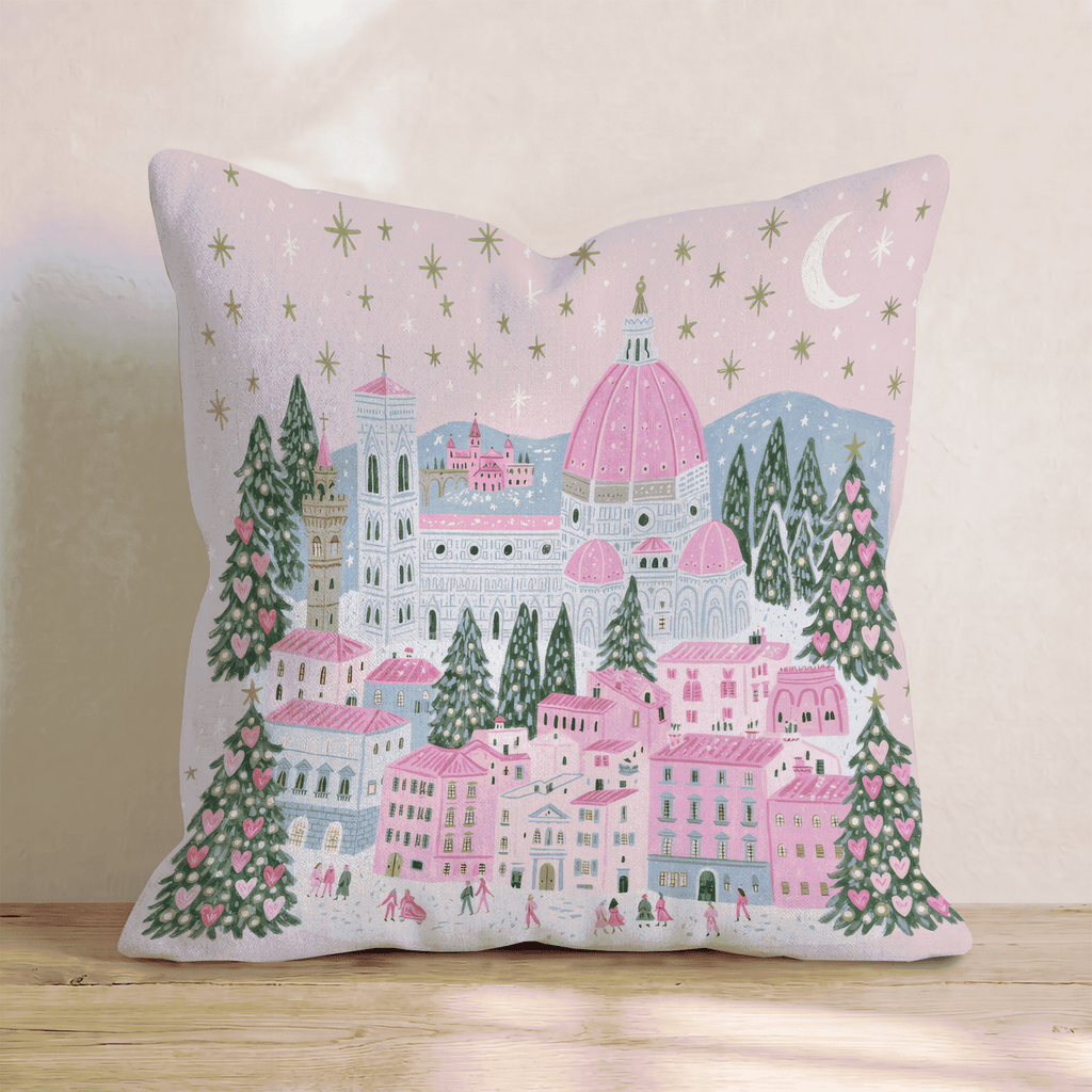 Florence Duomo Nightfall Throw Pillow - Hillcroft Home
