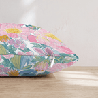 Florette Pink Throw Pillow - Hillcroft Home