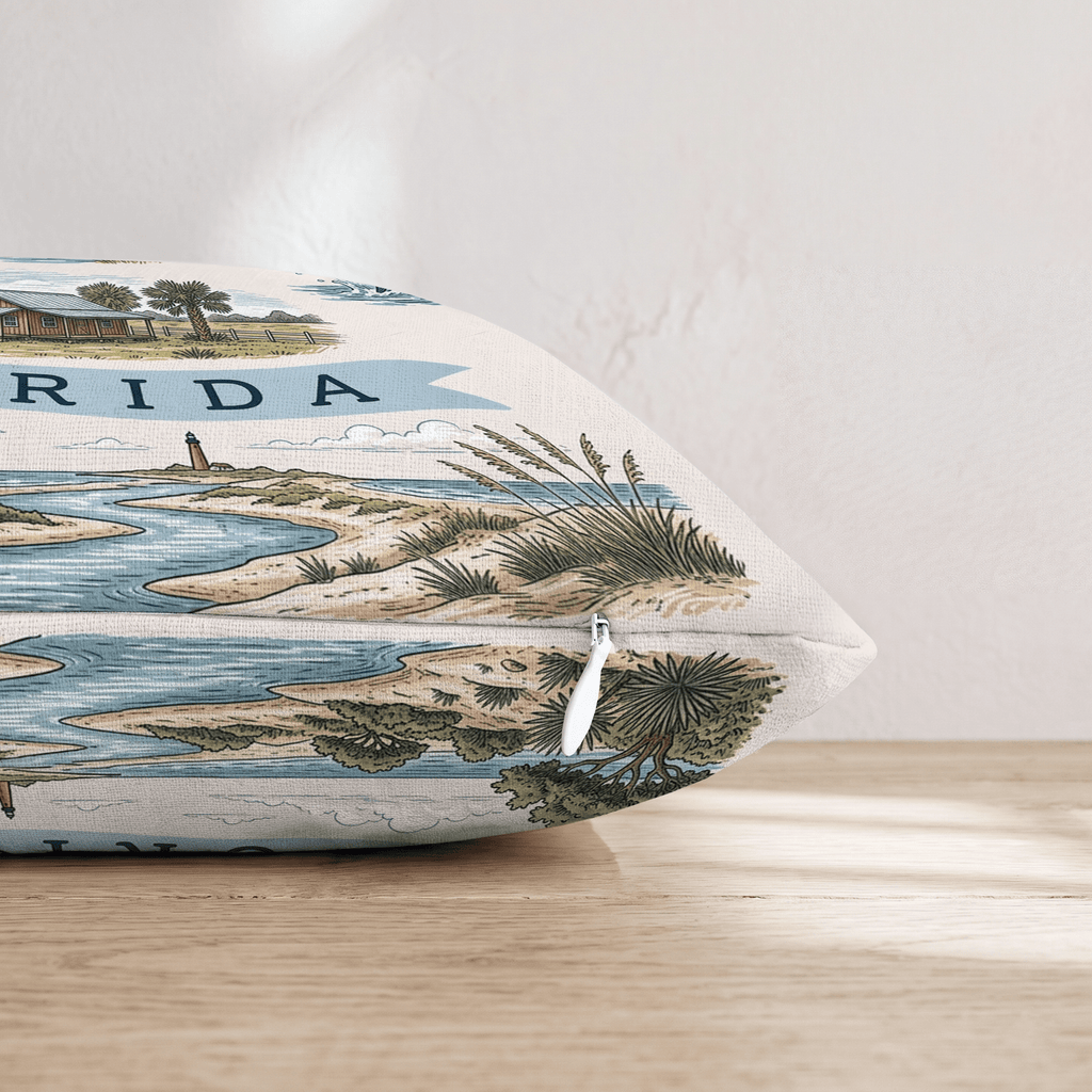 Florida Gallery Throw Pillow - Hillcroft Home