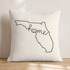 Florida Home Throw Pillow - Hillcroft Home