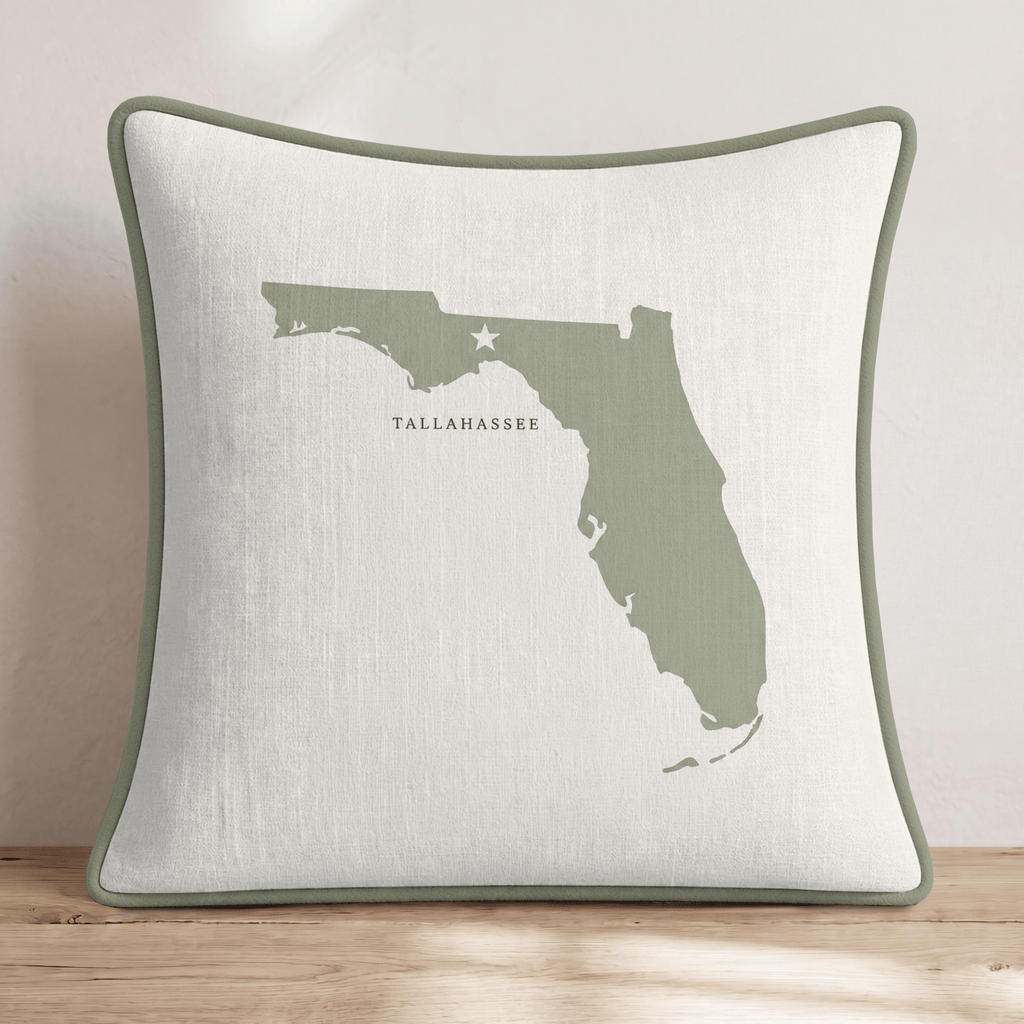 Florida State Capital Throw Pillow - Hillcroft Home