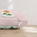 Flower Tiles Throw Pillow - Hillcroft Home