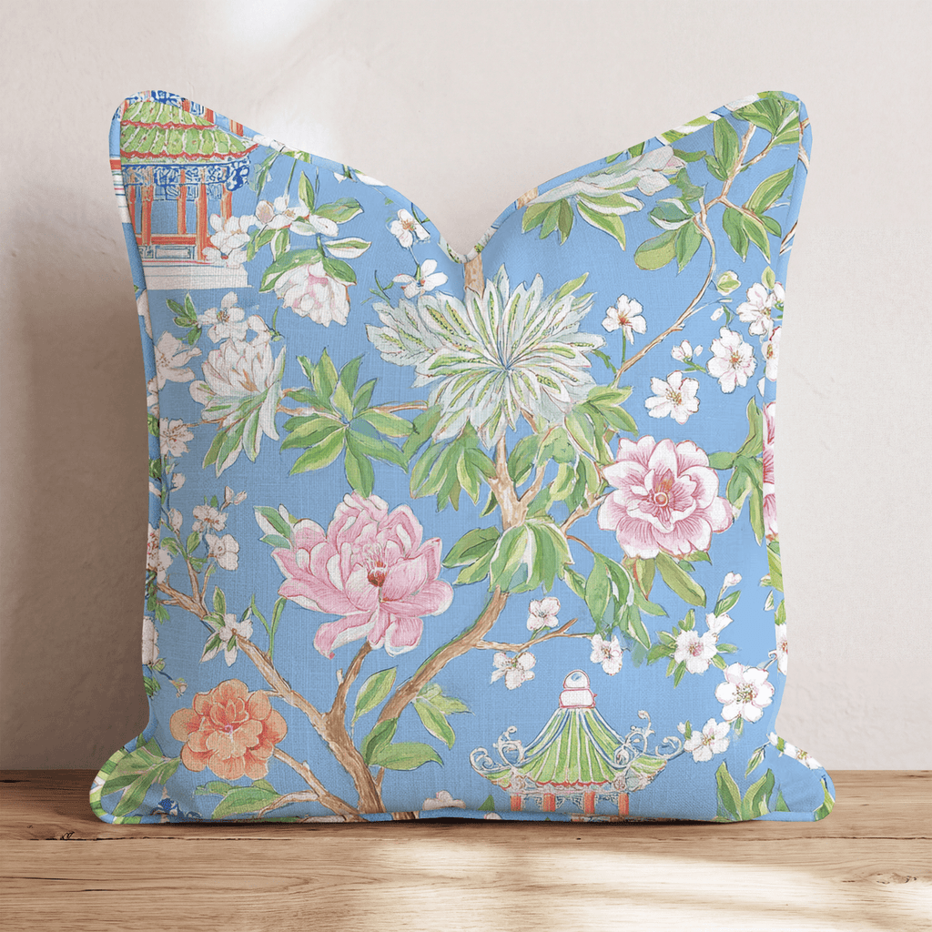 Flowers and Sunny Days Throw Pillow - Hillcroft Home