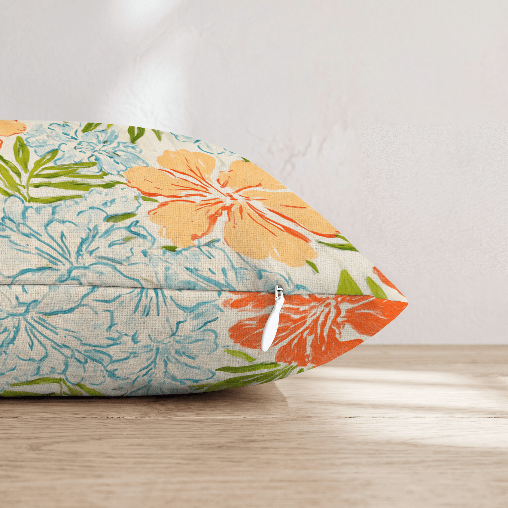 Flowers in the Breeze Throw Pillow - Hillcroft Home