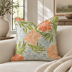 Flowers in the Breeze Throw Pillow throw pillow - Hillcroft Home