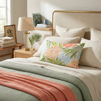 Flowers in the Breeze Throw Pillow - Hillcroft Home