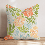 Flowers in the Breeze Throw Pillow - Hillcroft Home