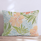 Flowers in the Breeze Throw Pillow - Hillcroft Home