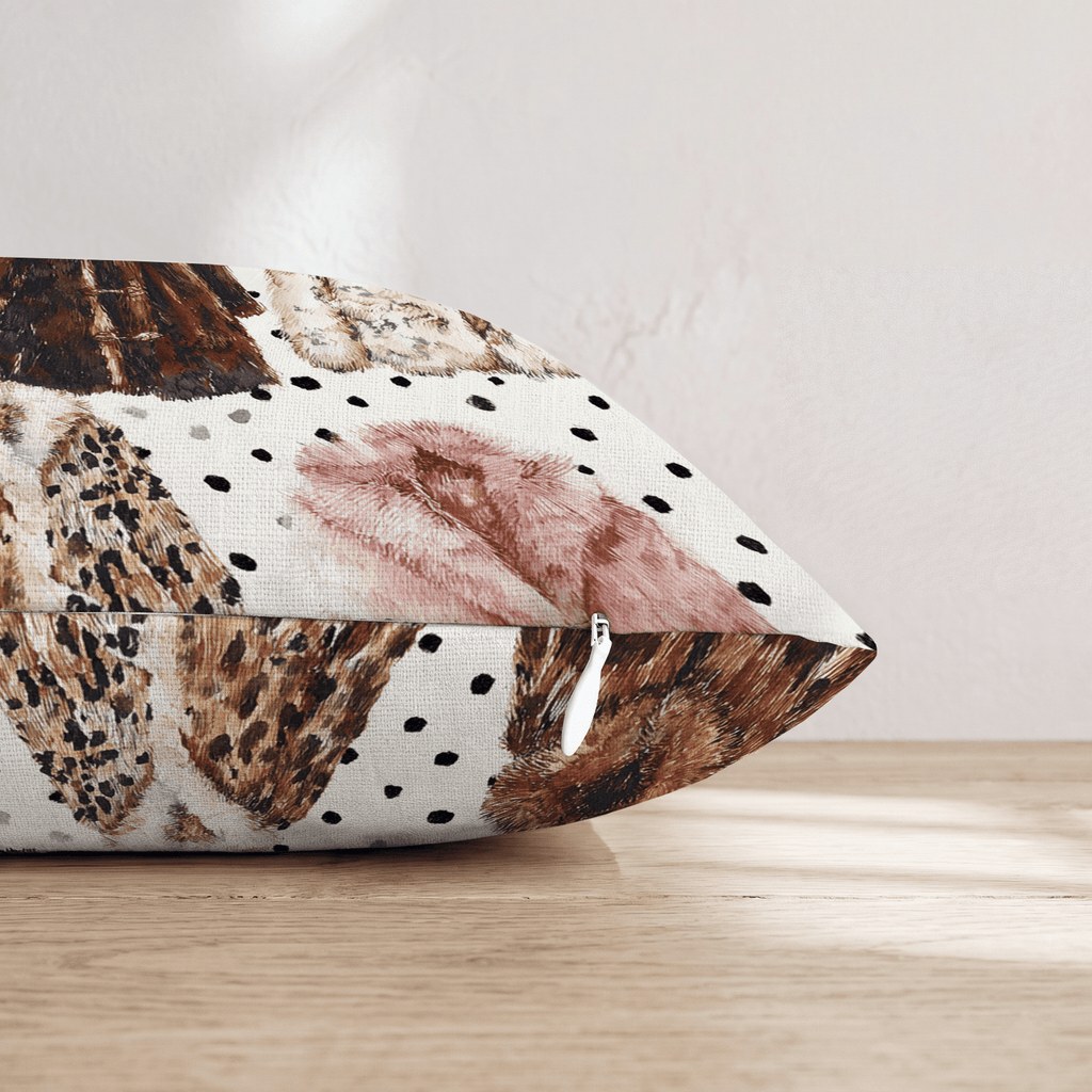 Fluffy Coats Throw Pillow - Hillcroft Home