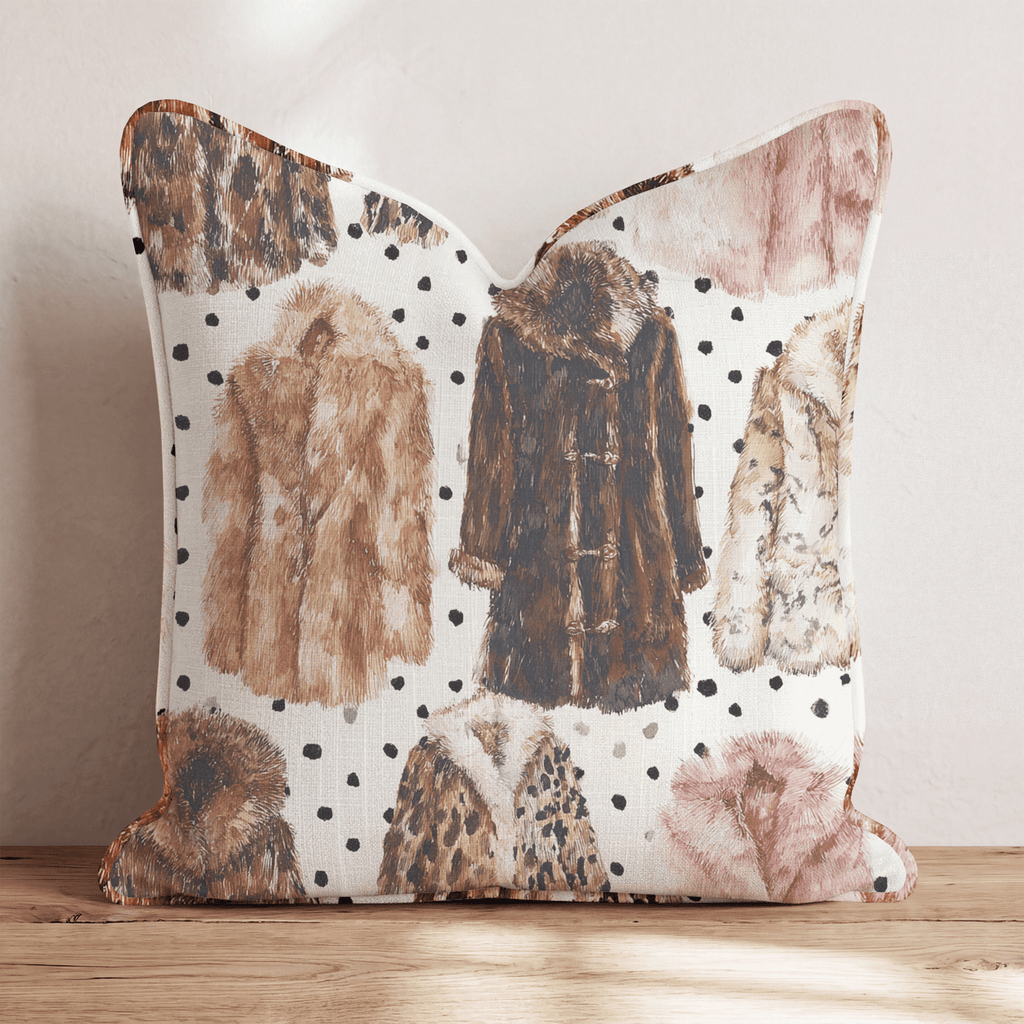 Fluffy Coats Throw Pillow - Hillcroft Home