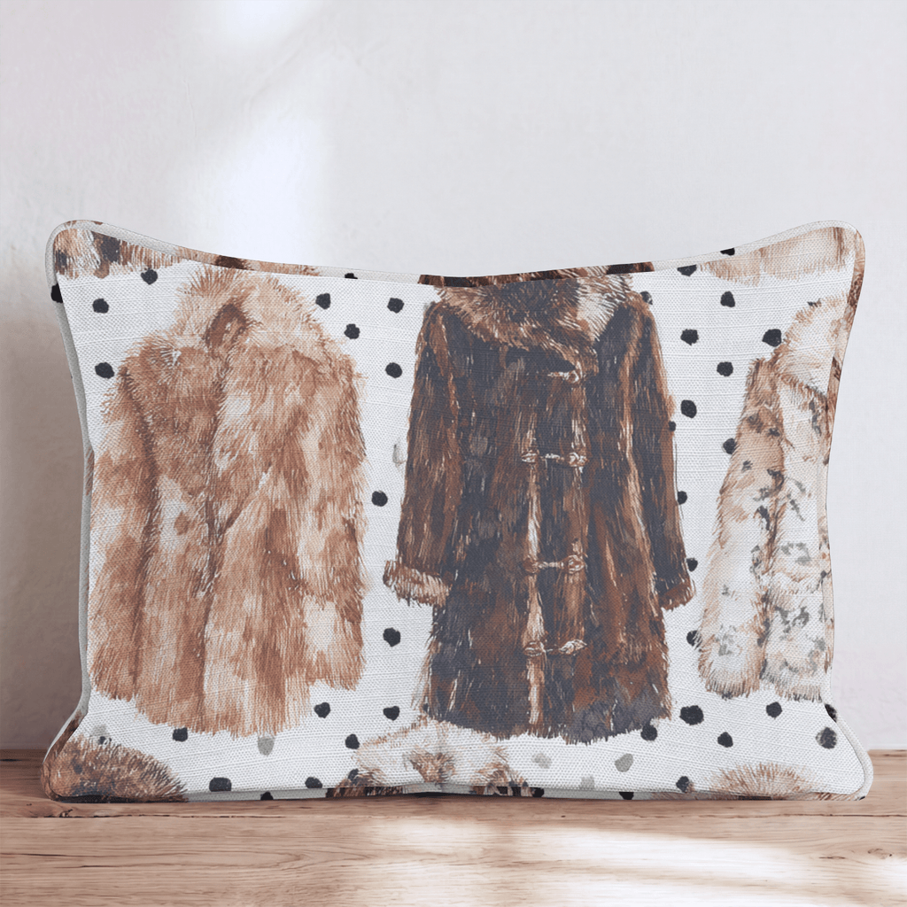 Fluffy Coats Throw Pillow - Hillcroft Home