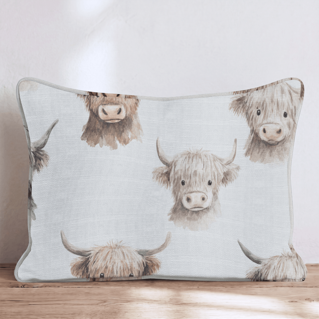 Fluffy Faces Throw Pillow - Hillcroft Home