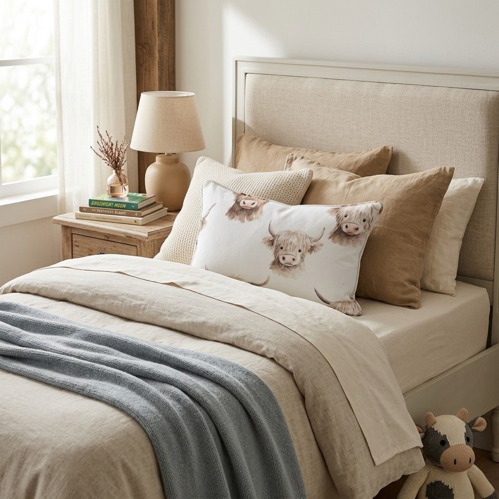 Fluffy Faces Throw Pillow - Hillcroft Home