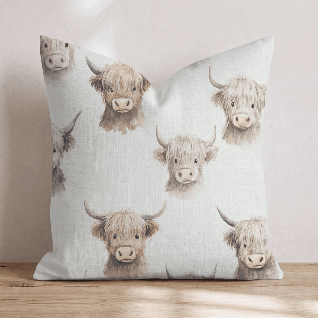 Fluffy Faces Throw Pillow - Hillcroft Home