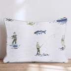 Fly Fishing Day Throw Pillow - Hillcroft Home