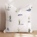 Fly Fishing Day Throw Pillow - Hillcroft Home