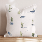 Fly Fishing Day Throw Pillow - Hillcroft Home