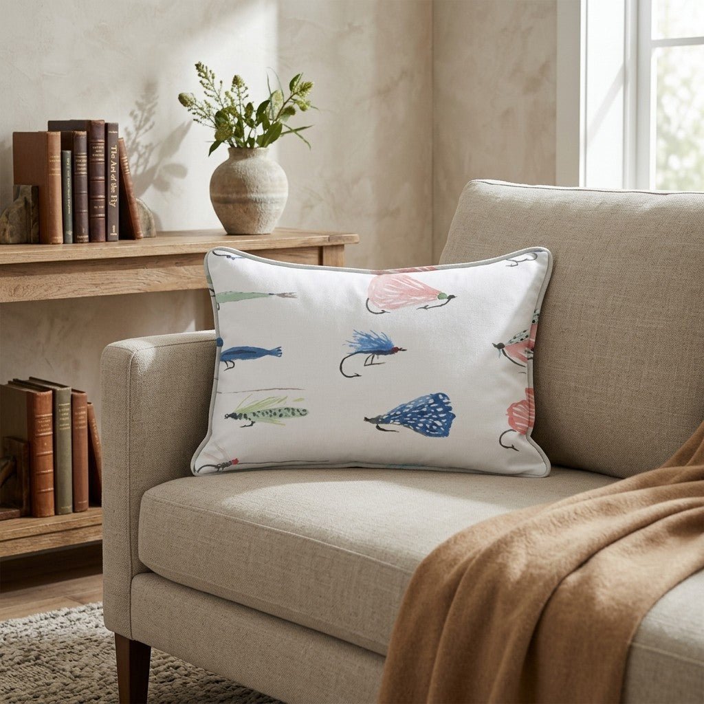 Fly Fishing Luers Throw Pillow - Hillcroft Home