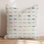 Fly Fishing Tackle Throw Pillow - Hillcroft Home