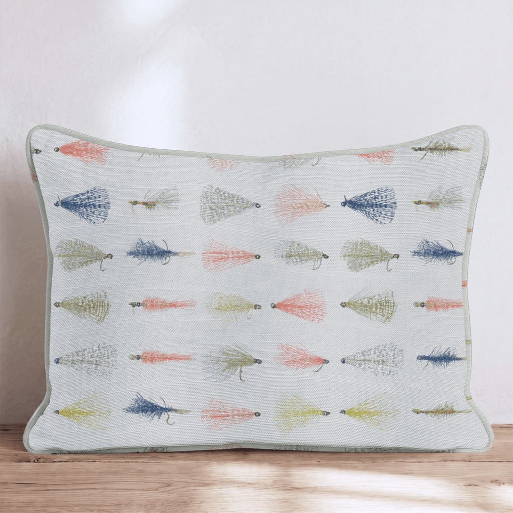 Fly Fishing Tackle Throw Pillow - Hillcroft Home