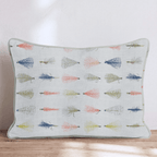Fly Fishing Tackle Throw Pillow - Hillcroft Home