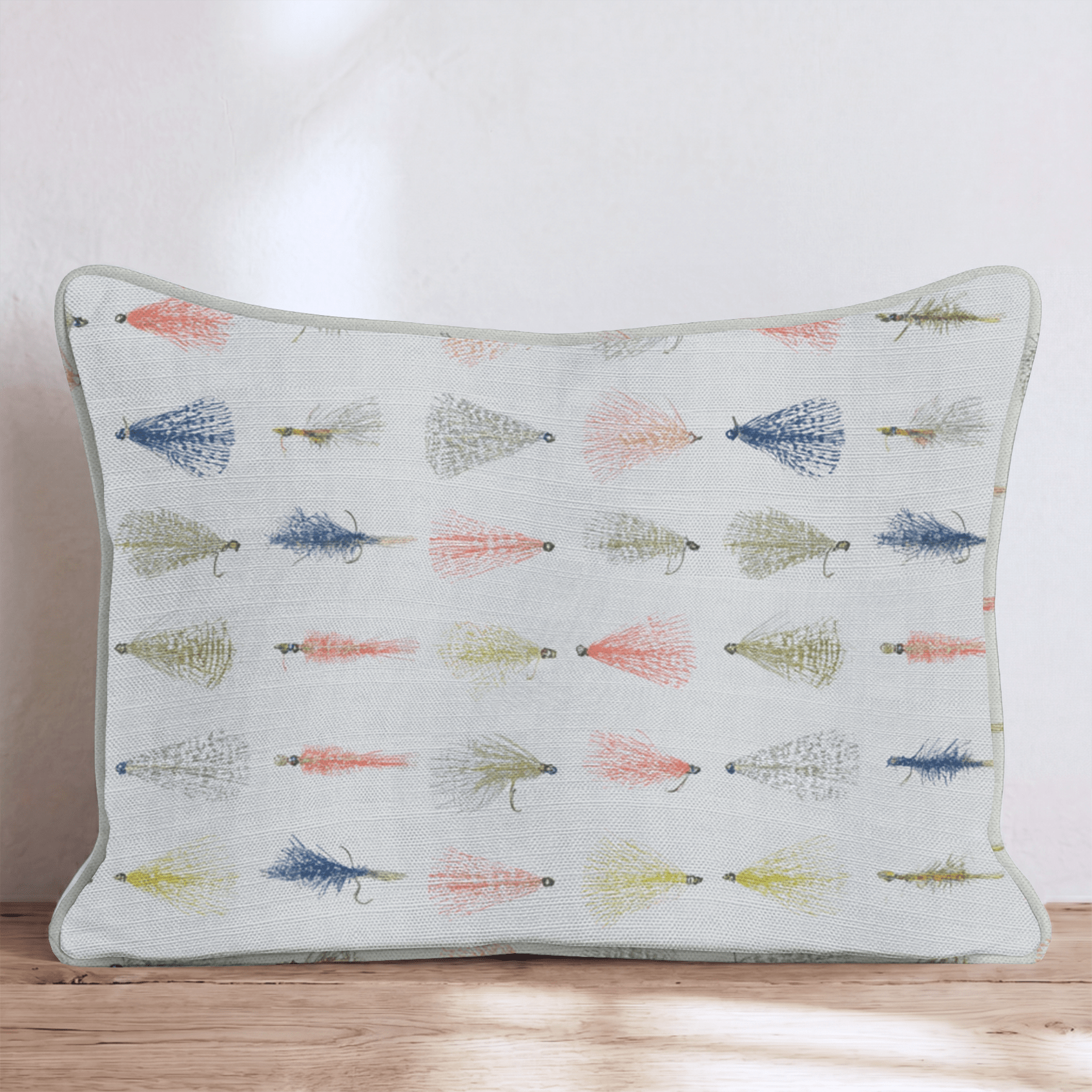 Fly Fishing Tackle Throw Pillow - Hillcroft Home