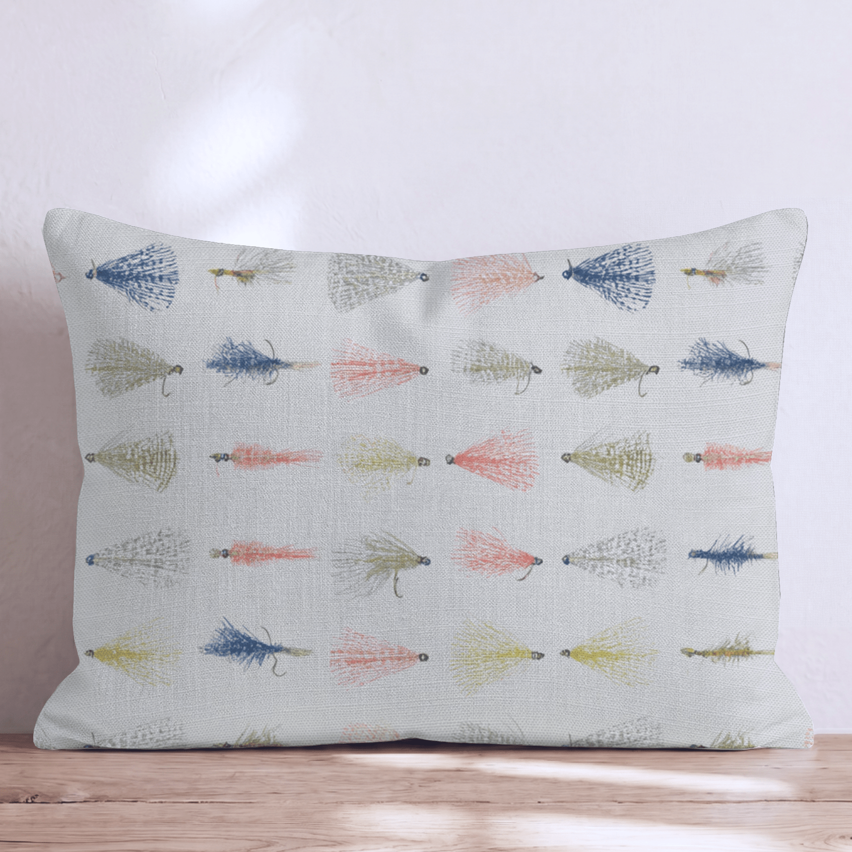 Fly Fishing Tackle Throw Pillow - Hillcroft Home