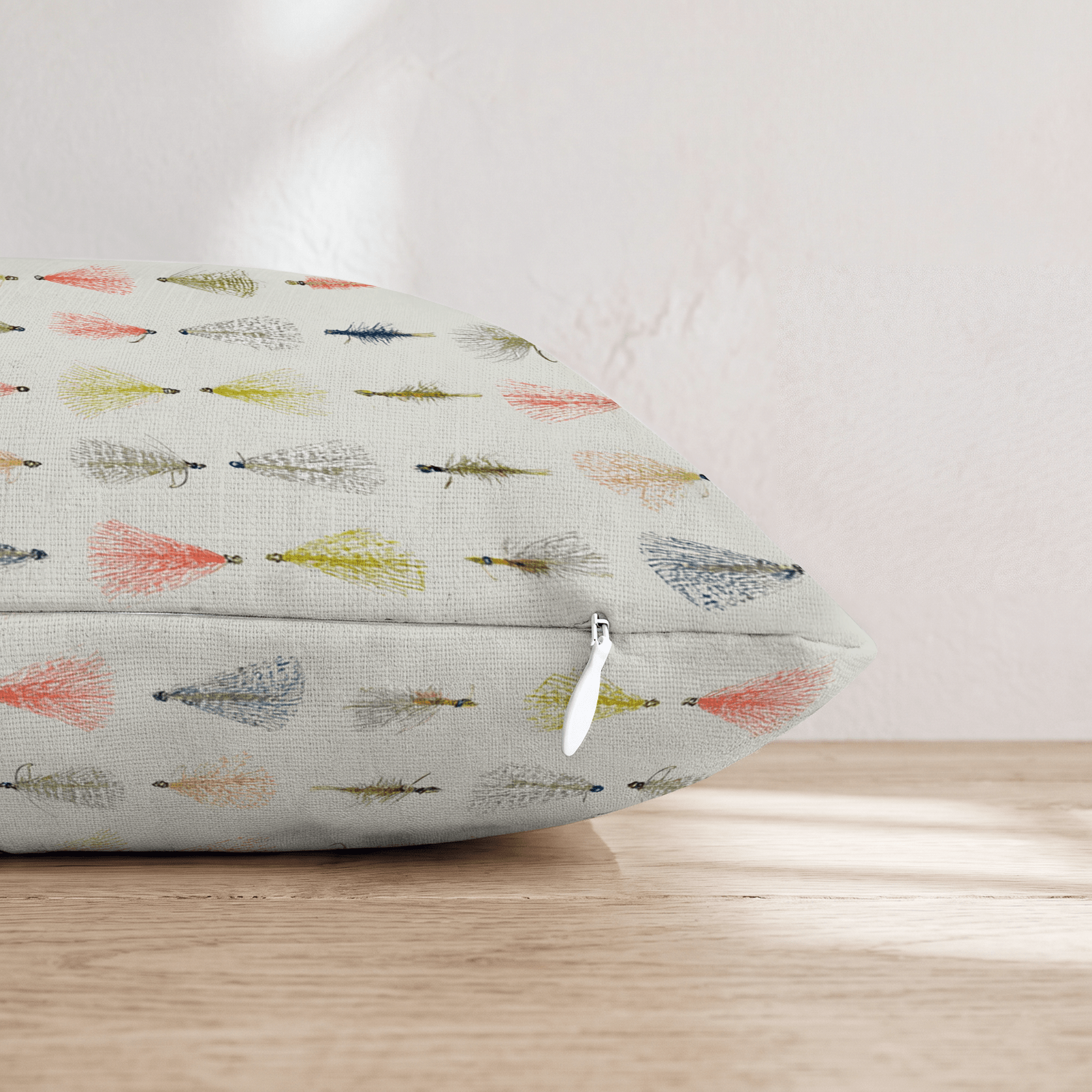 Fly Fishing Tackle Throw Pillow - Hillcroft Home